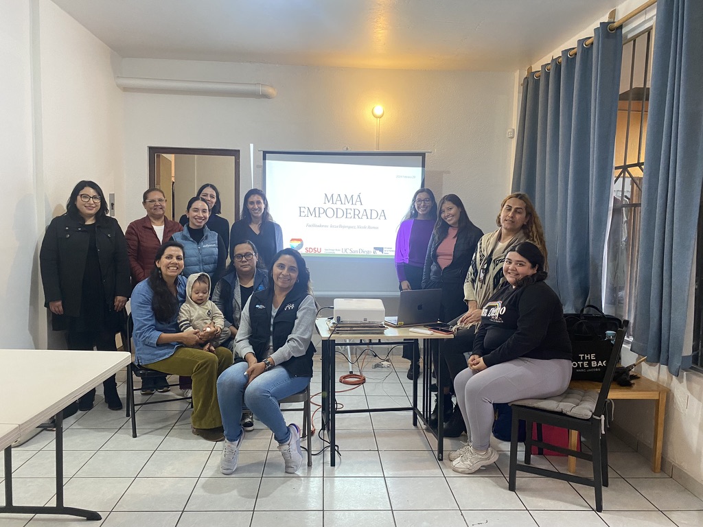 Mothers at a presentation